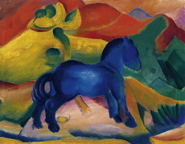 Kleines blaues Pferd – Franz Marc Franz Marc 85x75