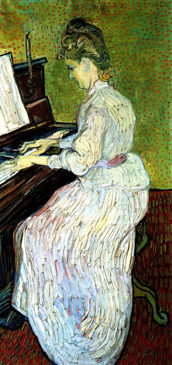 Mademoiselle Gachet am Klavier – Van Gogh Vincent Van Gogh 70x140