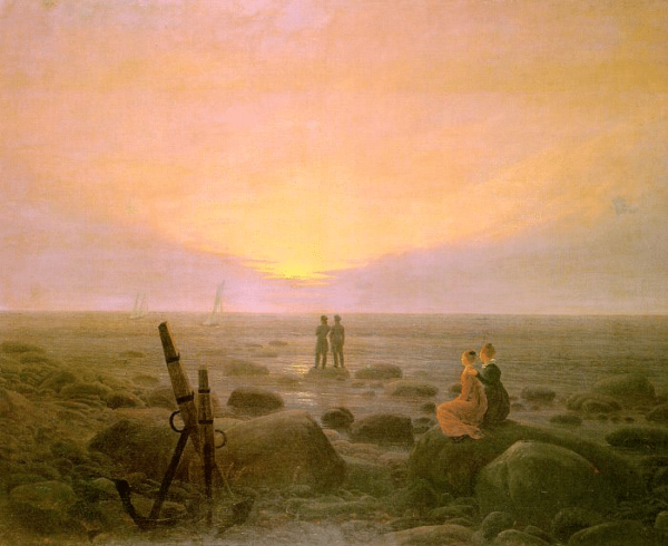 Treppe zum Mond am Meer – Caspar David Friedrich Caspar David Friedrich 85x75