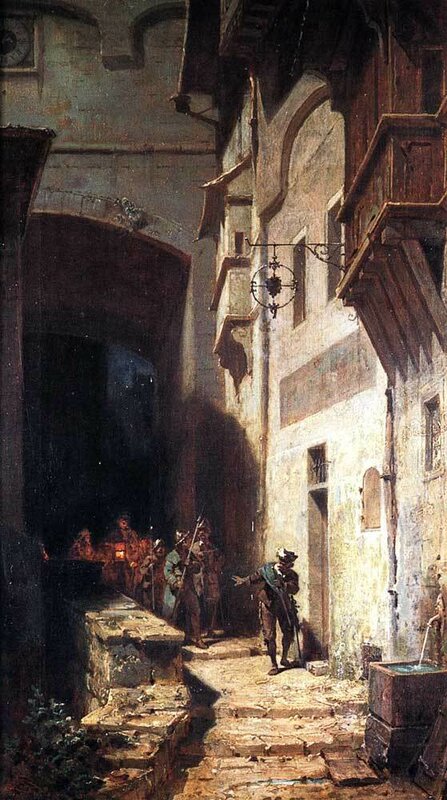 Die Menschenmenge – Carl Spitzweg Carl Spitzweg 70x120