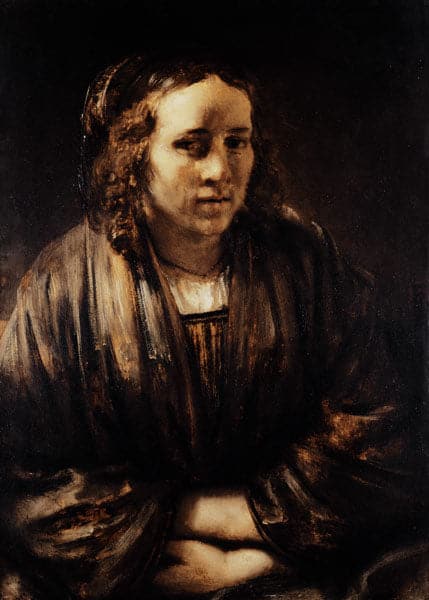 Porträt von Hendrickje Stoffels – Rembrandt van Rijn Rembrandt van Rijn 70x105