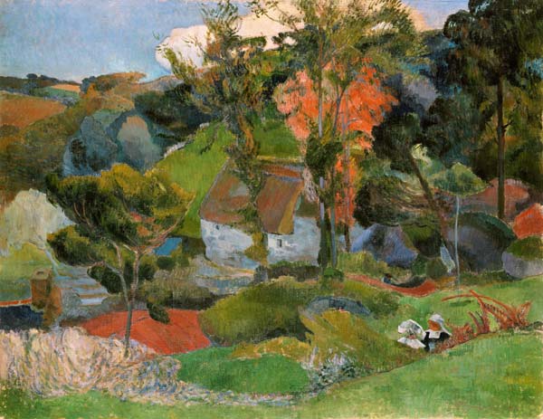 Landschaft in Pont Aven – Paul Gauguin Paul Gauguin 85x75