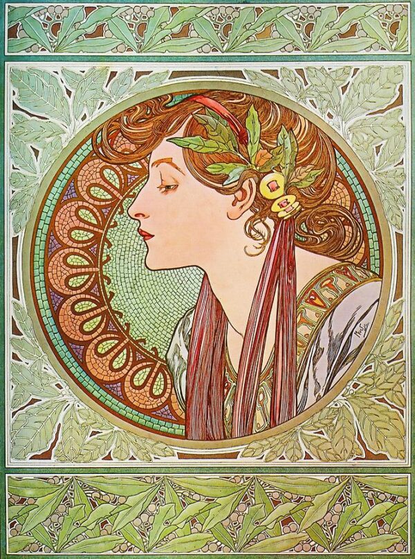 Laurel – Mucha Alfons Mucha 70x105