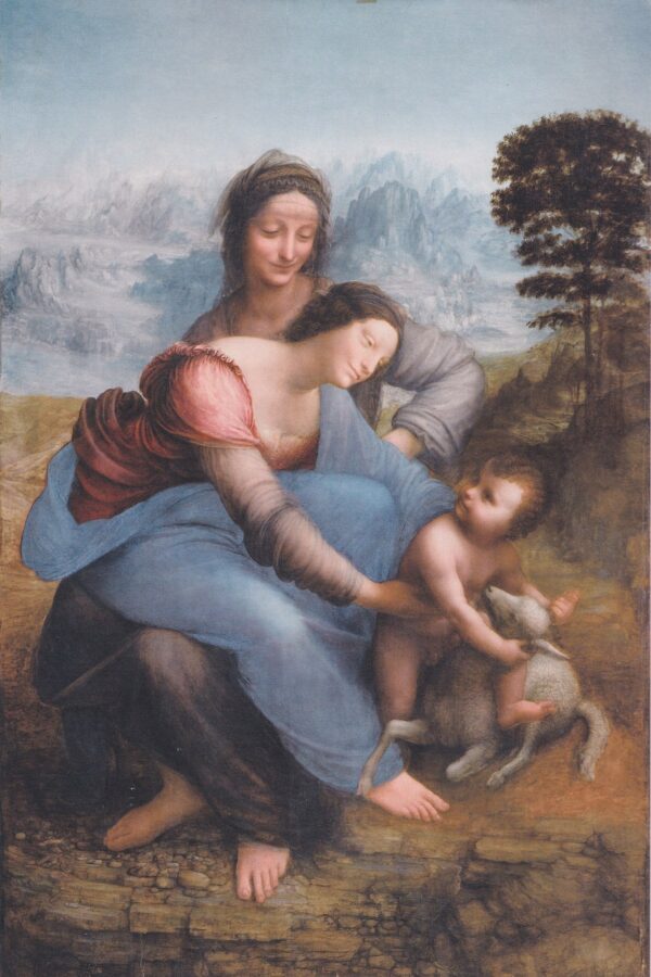 Die Jungfrau mit dem Kind und der heiligen Anna – Leonardo da Vinci Leonardo da Vinci 70x105