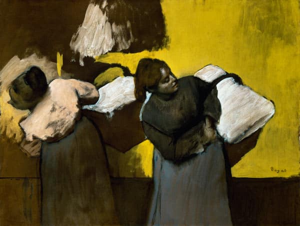 Im Inneren eines Wäschelieferwagens – Edgar Degas Edgar Degas 85x75