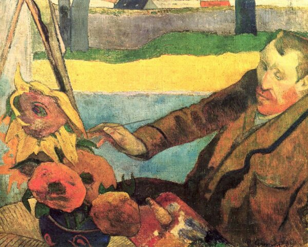 Van Gogh malt Sonnenblumen – Paul Gauguin Paul Gauguin 85x75