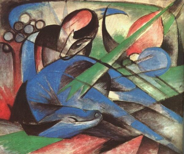 Träumendes Pferd – Franz Marc Franz Marc 85x75