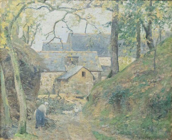 Die Farm in Montfoucault – Camille Pissarro Camille Pissarro 85x75