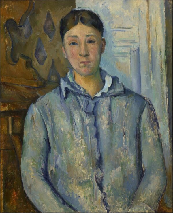 Madame Cézanne in Blau – Paul Cézanne Paul Cézanne 70x85