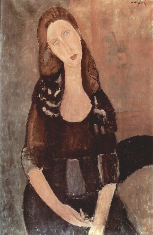 Porträt von Jeanne Hébuterne – Amedeo Modigliani Amedeo Modigliani 70x105