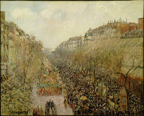 Boulevard Montmartre Mardi Gras – Camille Pissarro Camille Pissarro 85x75