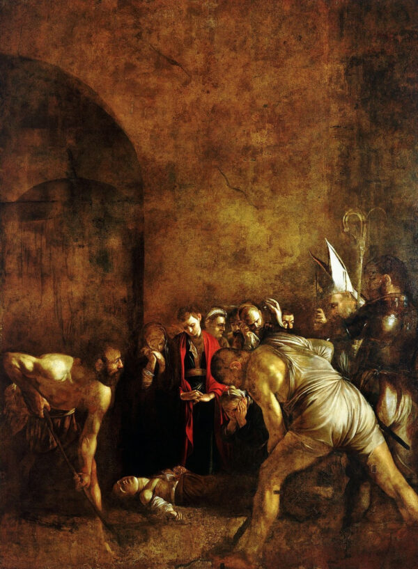 Die Beerdigung der heiligen Lucia – Caravaggio Michelangelo Merisi da Caravaggio 70x105