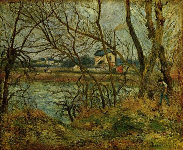 Die Ufer der Oise bei Pontoise – Camille Pissarro Camille Pissarro 85x75