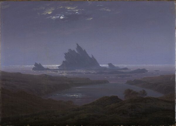 Riff aus Felsen am Meeresstrand – Caspar David Friedrich Caspar David Friedrich 105x70