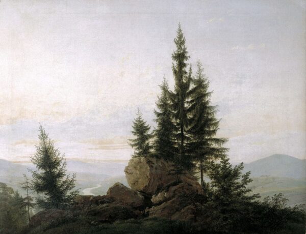 Blick auf das Elbtal – Caspar David Friedrich Caspar David Friedrich 85x75