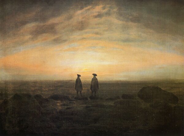 Zwei Männer am Meer – Caspar David Friedrich Caspar David Friedrich 105x70