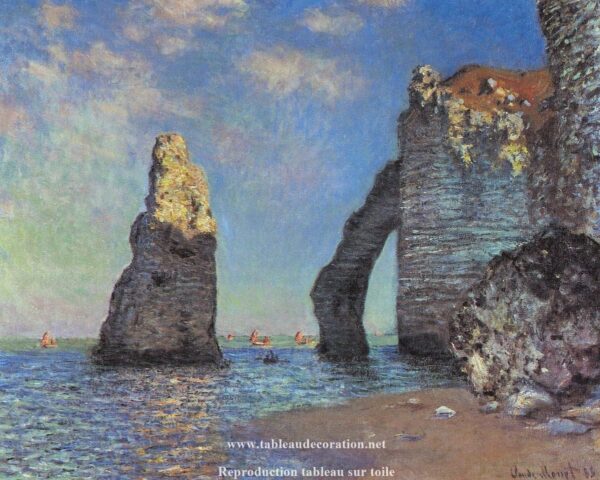 Die Klippen von Étretat – Gemälde von Monet Claude Monet 85x75