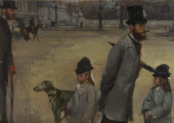 Der Graf Lepic und seine Töchter – Edgar Degas Edgar Degas 105x70