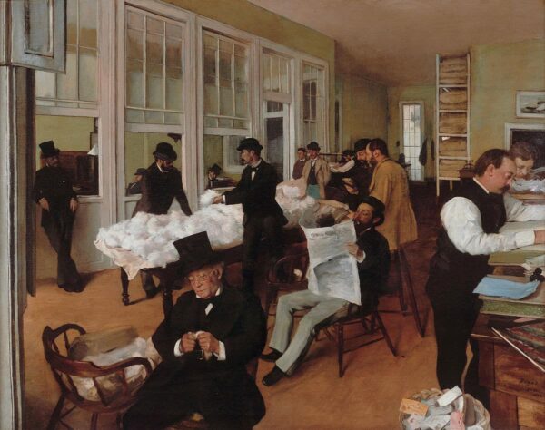 Das Büro der Baumwolle in New Orleans – Edgar Degas Edgar Degas 85x75