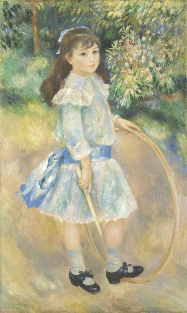 Mädchen mit einem Reifen – Pierre-Auguste Renoir Pierre-Auguste Renoir 70x120