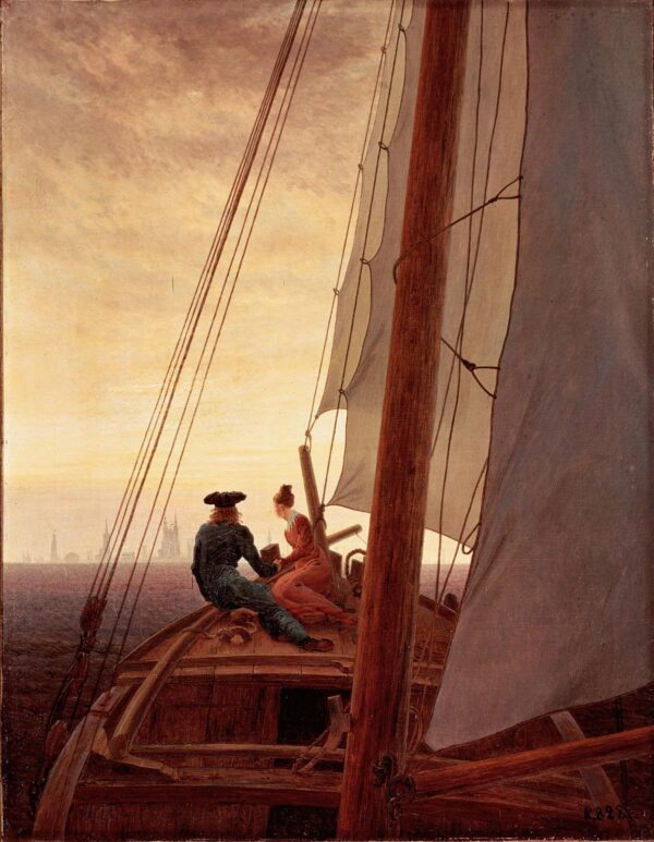 Auf dem Segelboot – Caspar David Friedrich Caspar David Friedrich 70x85