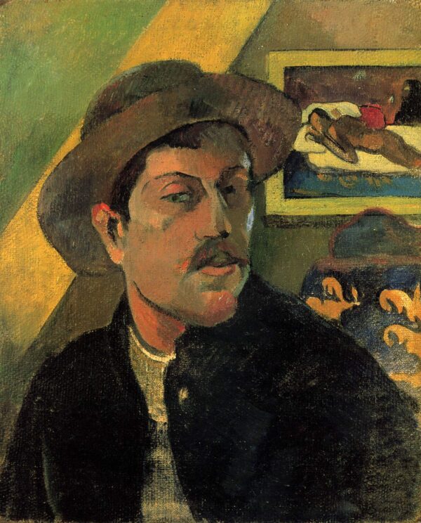 Selbstporträt mit Hut – Paul Gauguin Paul Gauguin 70x85