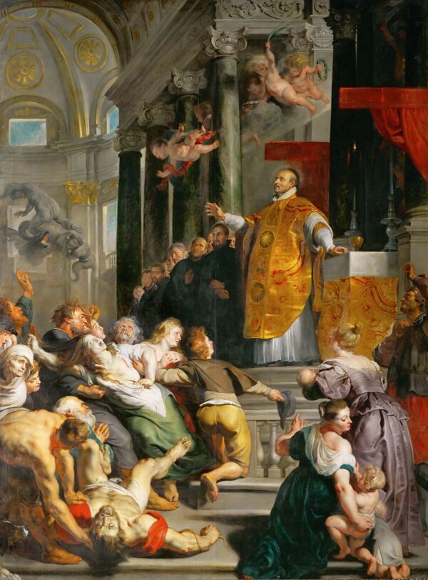 Die Wunder des Heiligen Ignatius von Loyola – Peter Paul Rubens Peter Paul Rubens 70x105