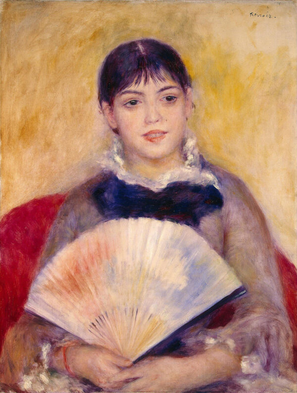 Die Frau mit dem Fächer (Renoir) – Pierre-Auguste Renoir Pierre-Auguste Renoir 70x85