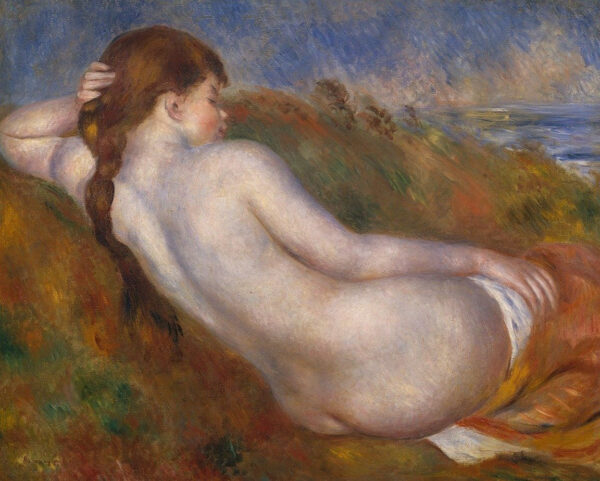 Nackte liegend in einer Landschaft – Pierre-Auguste Renoir Pierre-Auguste Renoir 85x75