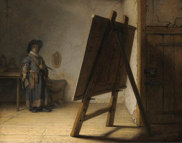 Der Maler in seinem Atelier – Rembrandt van Rijn Rembrandt van Rijn 85x75