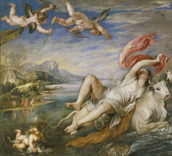 Die Vergewaltigung Europas (nach Tizian) – Peter Paul Rubens Peter Paul Rubens 70x70