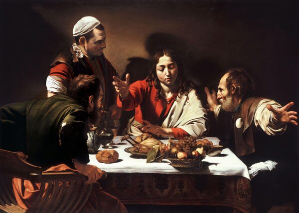 Das Abendmahl in Emmaus – Caravaggio Michelangelo Merisi da Caravaggio 105x70