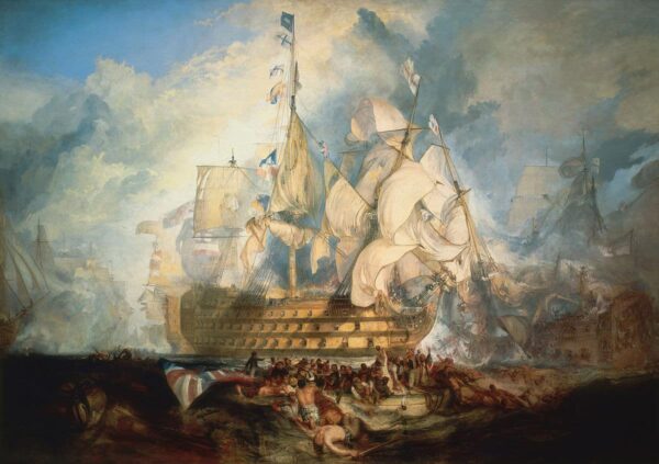 Die Schlacht von Trafalgar – William Turner J.M.W. Turner 105x70