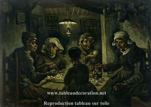 Die Kartoffelesser – Van Gogh Beliebte Bilder 105x70