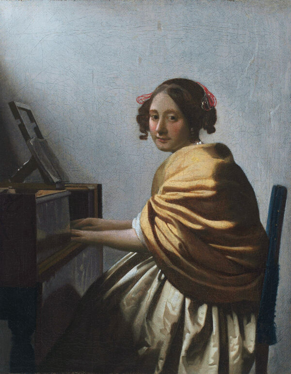 Dame, die Virginal spielt – Johannes Vermeer Jan Vermeer 70x85