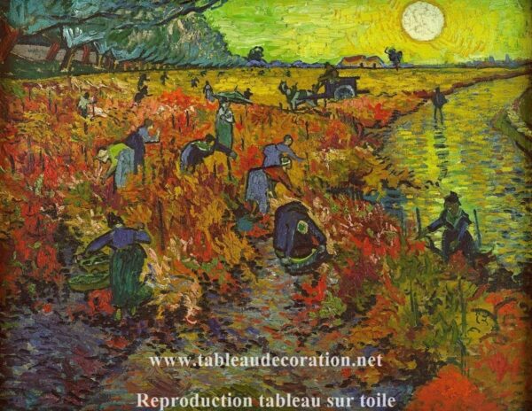 Die rote Weinrebe von Arles – Van Gogh Beliebte Bilder 85x75