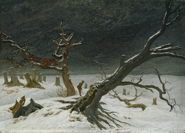 Landschaft im Winter – Caspar David Friedrich Caspar David Friedrich 105x70