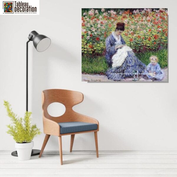 Camille Monet und das Kind im Garten – Claude Monet Claude Monet 85x75 3