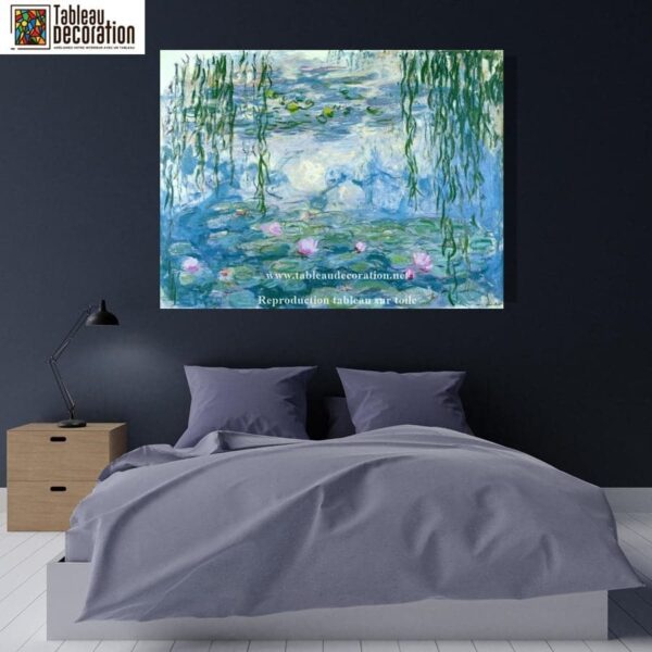 Wasserlilien – Gemälde von Monet „Die Seerosen“ von Claude Monet 85x75 2