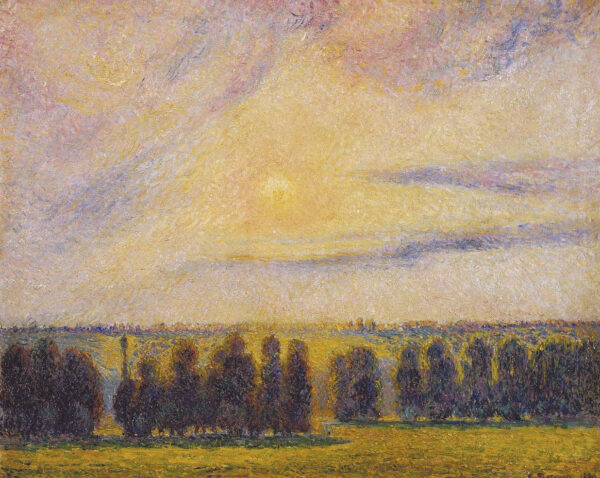 Sonnenuntergang in Eragny – Camille Pissarro Camille Pissarro 85x75