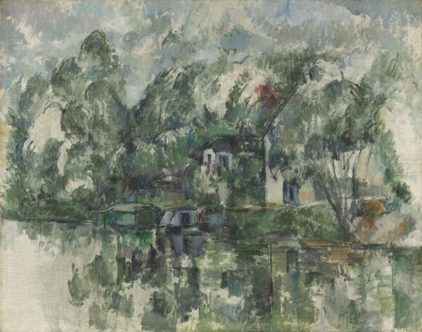 Am Ufer eines Flusses – Paul Cézanne Paul Cézanne 85x75