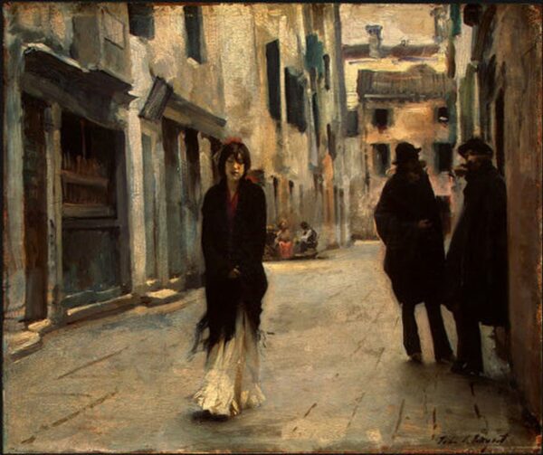 Straße in Venedig – John Singer Sargent John Singer Sargent 85x75