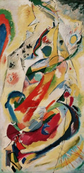 Projekt für Wandmalerei für Edwin R. Campbell Nr. 1 – Vassily Kandinsky Wassily Kandinsky 70x140