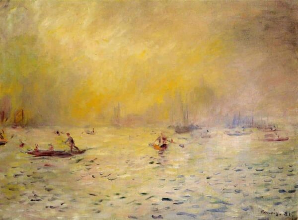 Blick auf Venedig, Nebel – Pierre-Auguste Renoir Pierre-Auguste Renoir 105x70