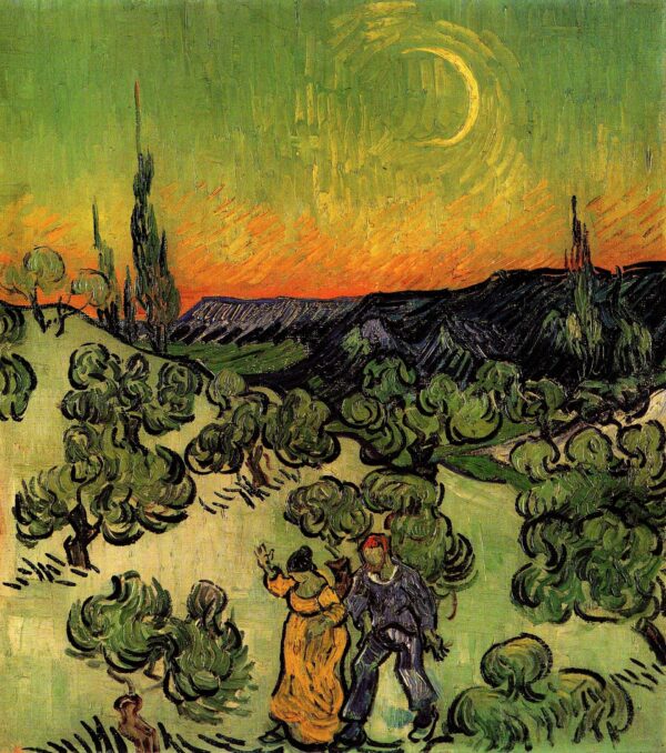 Passage im Mondschein – Van Gogh Vincent Van Gogh 70x85