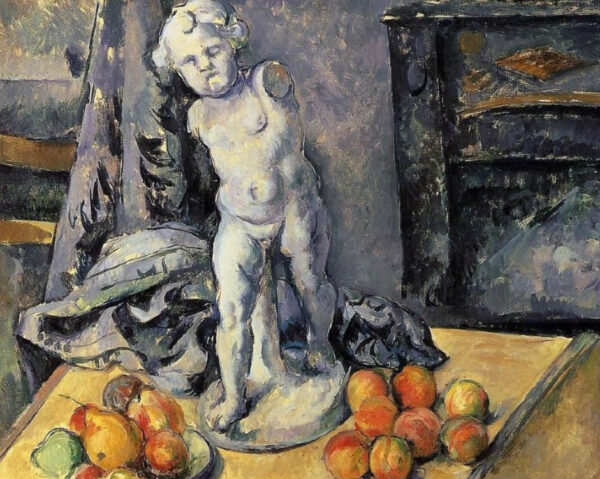 Stillleben mit Gips-Amor – Paul Cézanne Paul Cézanne 85x75