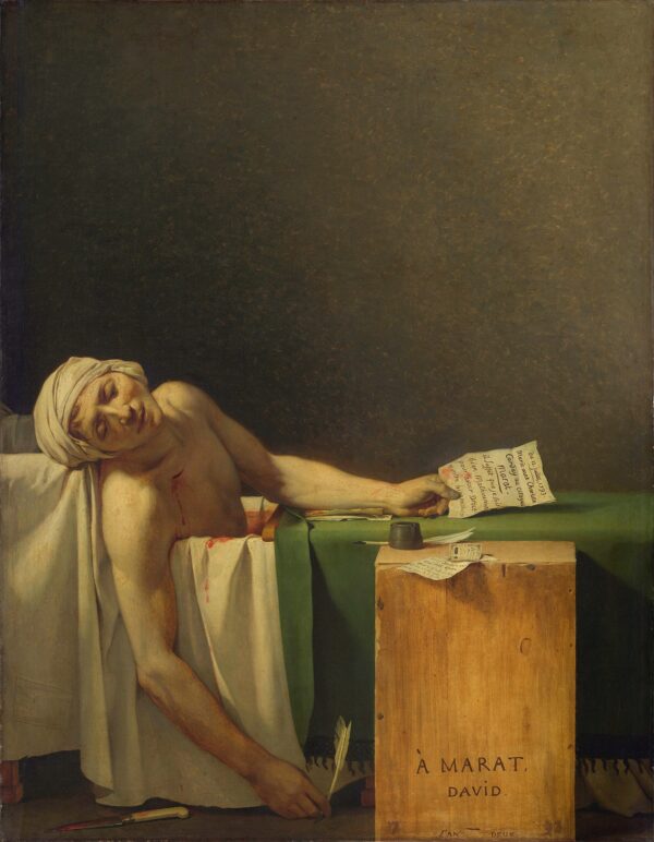 Die Ermordung Marats – Jacques-Louis David Beliebte Bilder 70x85