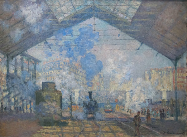 Der Bahnhof Saint-Lazare – Claude Monet Bahnhof Saint-Lazare von Claude Monet 105x70