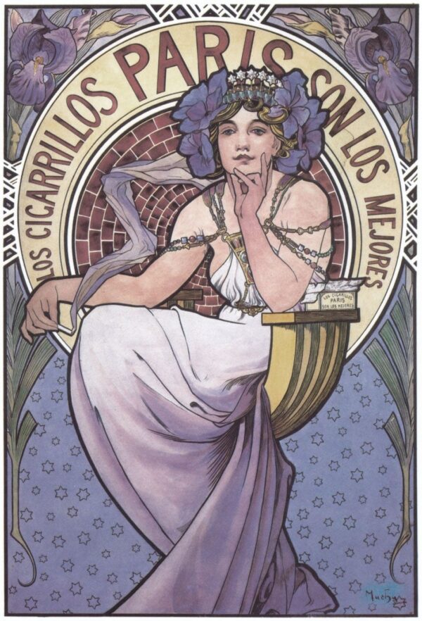 Zigaretten aus Paris – Mucha Alfons Mucha 70x105