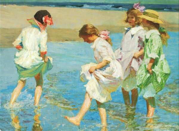 Strandszene – Edward Henry Potthast Edward Henry Potthast 105x70